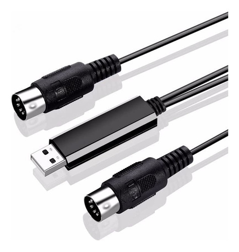 Convertidor De Cable Midi A Usb, Adaptador De Cable Usb A Mi