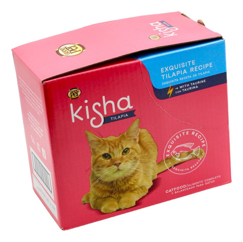 Grand Pet Pouches Kisha De Tilapia 10 Sobres 