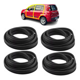 Kit Borrachas Vedação Portas Fiat Uno Vivace 2013 2014 2015