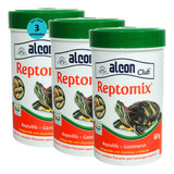 Ração Alcon Club Reptomix 60g Tartarugas Aquáticas Kit Com 3