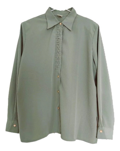 Blusa Camisa Camisola Top Mujer Crepe T.l Jazmin Vs.colores