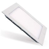 Painel Plafon Led 12w Embutir Quadrado Branco Frio 12cm