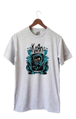 Remera Nock Tributo Korn - 100% Algodón Talle Xs A Xxl