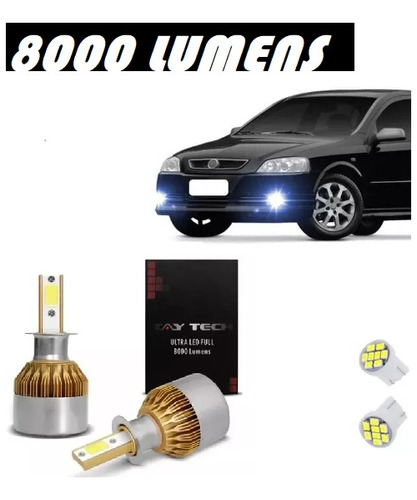 Kit Super Led Plus Farol De Milha Astra Todos 8000k Xenon