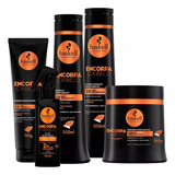 Haskell Encorpa Cabelo Engrossador Completo 5 Produtos 500ml