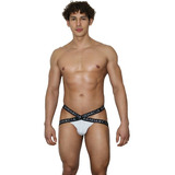 Suspensor Con Sujetador Cruzado Masculino Lycra Jockstrap 