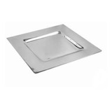 Plato Base 30x30 Cm Acero Inoxidable  10 Piezas 