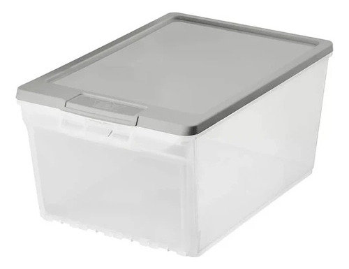 Caja Organizadora Zapatera Frontal 12 L Gris Clarificado