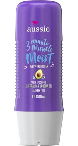 Aussie 3 Minute Miracle Moist With Avocado Jojoba Oil 236ml