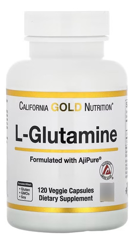 California Gold Nutrition L-glutamina, Ajipure 120 Caps Sfn