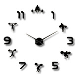 Exclusivo Reloj De Pared 3d Gigante Fabricados En Madera 