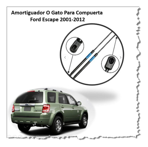 Amortiguador Gato  Compuerta Grand Caravan 2008-2015 Foto 2