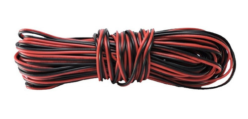 Cable Bipolar De 1mm 18 Awg Rojo Y Negro Tira Led X50m