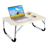 Mesa Plegable De Madera Soporte Para Laptop Con Asa Portátil