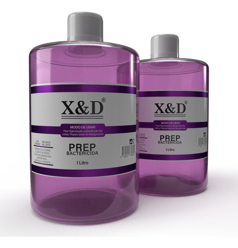 Kit 02 Prep X&d 1l Cuidados Da Unha Anti Fungos Profissional