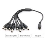 Cable Pulpo Poder Dc Para 8 Cámaras De Seguridad Bnc Cctv