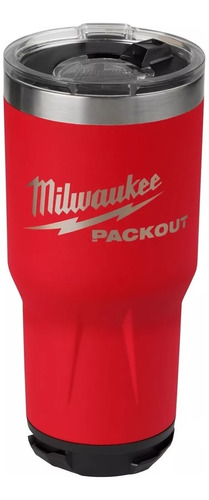 Termo Portatil Packout Vaso 30oz 887ml 48228393r Milwaukee Color Rojo