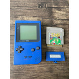 Gameboy Pocket Azul Con Tapa De Baterías Original