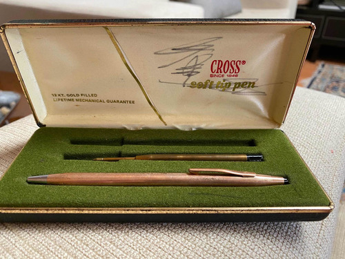 Cross Soft Tip Pen. 12kt Gold Filled