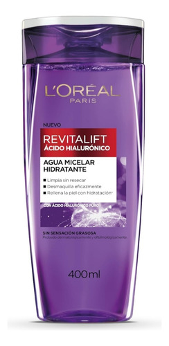 L'oréal Paris Agua Micelar Revitalift Ácido Hialurónico, 400