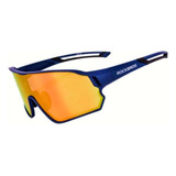 Lentes Deportivos Rockbros Polarizados Ciclismo Running Azul