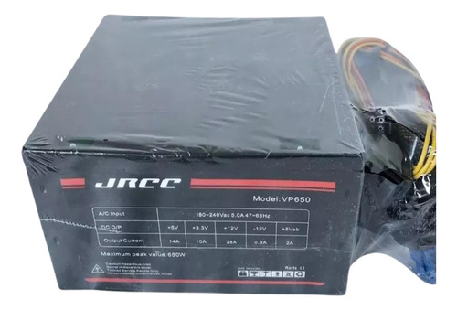 Fonte De Alimentação Jrcc Vp650 - 650w Para Pc