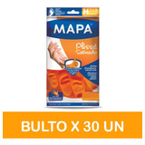 Guantes Mapa Plisse Naranja Latex Original Todos Los Talles