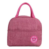 Bolsa Térmica Marmita Lancheira Fitness Academia E Passeios Cor Rosa Escuro