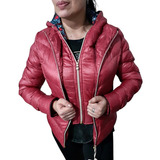 Campera Mujer Inflable Importada Doble Cierre