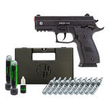 Pistola Co2 P226 Semiautomático Slide Metal + Case + Munição