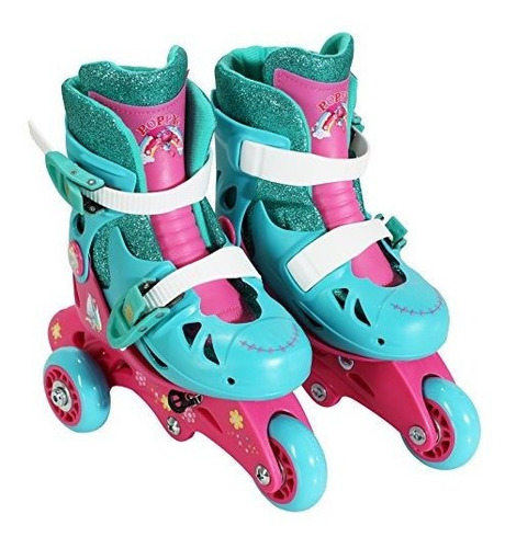 Playwheels Trolls Convertible 2 En 1 Patines, Junior Tamaño