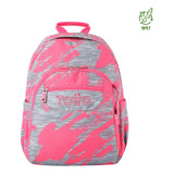 Morral Mujer Acuarela Escolar Rosado