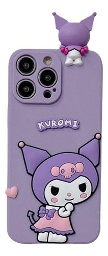 Funda De Kuromi Para iPhone 13 14 15 Pro Con Pulsera