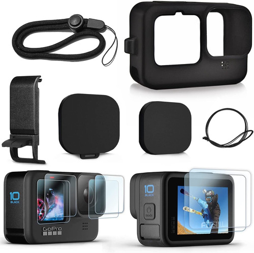 Kit De Accesorios Para  Go Pro Hero 10/9 Black.