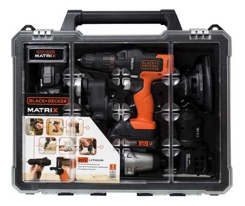 Taladro Black+decker 6 En 1 Matrix 20v