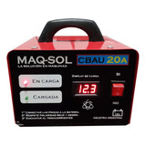 Cargador Automático Maqsol Cbau20 12v Voltímetro Digital