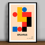 Cuadros Decorativos Aesthetic -escuela De La Bauhaus 30x42cm