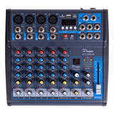 Mixer Parquer 6 Canales Bluetooth Y Phanton Power +48v