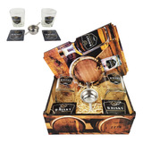 Kit Whisky Presente Caixa + 2 Copos + Dosador + Porta Copos