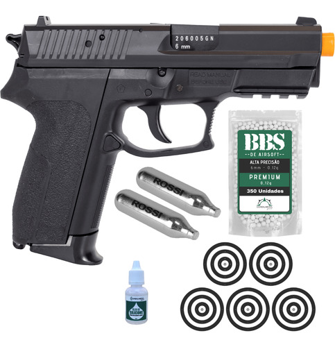 Pistola Airsoft Sig Sauer Sp2022 Co2 Kwc 6mm 10 Co2 2000 Bbs