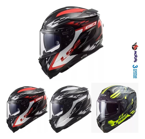 Jm Casco Ls2 Ff 327 Challenger Gp Spin Cobalt Con Pinlock