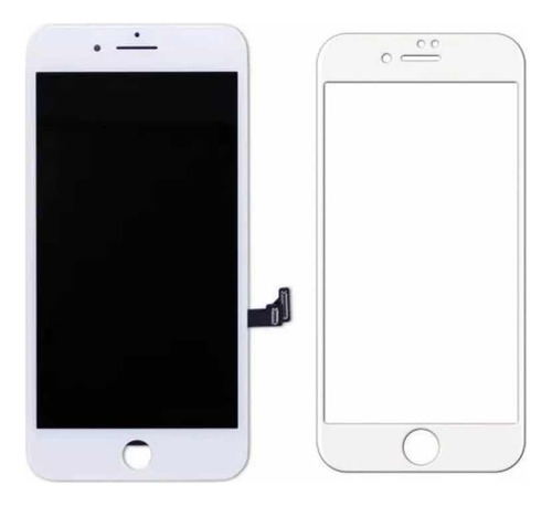 Tela Touch Display Compatível iPhone 8 Plus Branco +película
