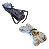 2 Cables Para Parlantes De Auto Con Terminales A Pelado Cjf