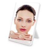 Espelho De Mesa Maquiagem 16 Leds Touch Usb Portátil 