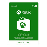 Cartão Xbox Live Usa U$ 50 Dólares Gift Card Americano