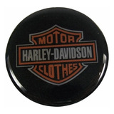 Adesivo Emblema Compatível Harley Davidson Resinado 50mm Rs9 Cor Harley Davidson Motor Clothes Resinado