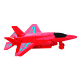 Brinquedo Avião Controle Remoto Caça Com 2 Funções Divertido Cor Vermelho Personagem F-35