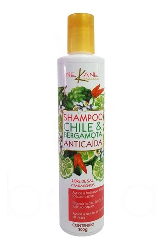 Shampoo De Chile Y Bergamota Anti Caida Cabello Nekane 300 G