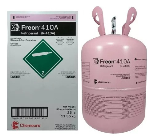 Garrafa Refrigerante Freón R- 410 11.35 Kg Chemours