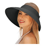 Sombreros De Visera Para Mujer, Sombreros De Paja De Ala Anc